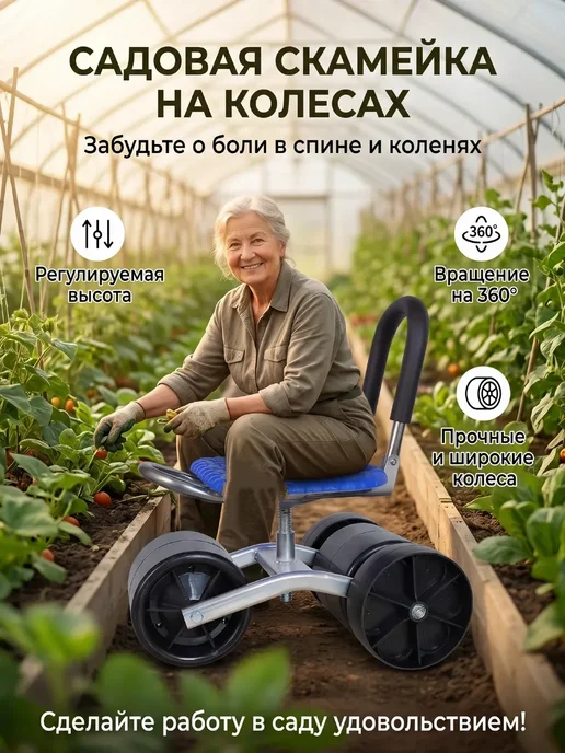 Садовый стул, нержавеющая сталь, 35 см, 1 шт, 1 шт, фото 2