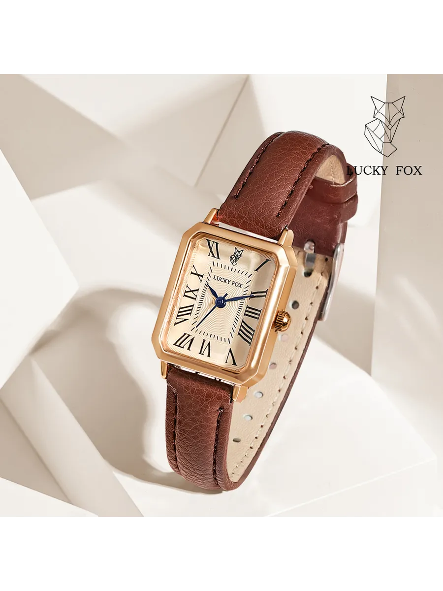 Женские наручные часы с кожаным ремешком винтажные ретро