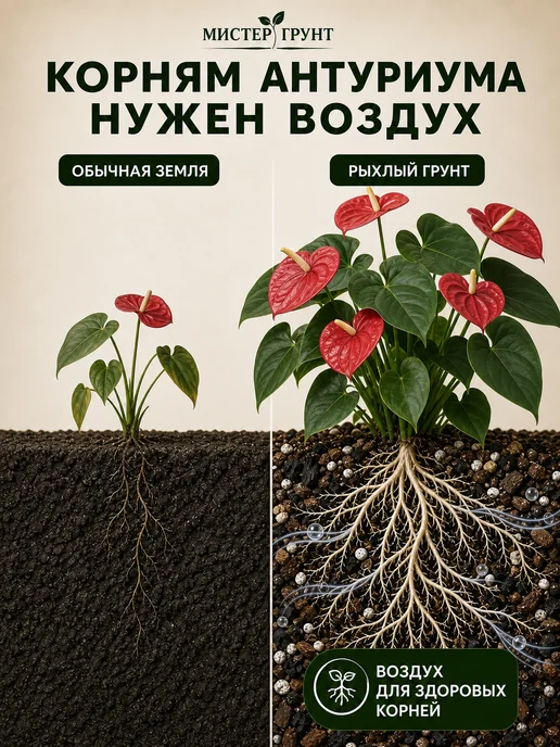 Мистер Грунт Грунт для антуриума 5л Люкс, 5 л, фото 2