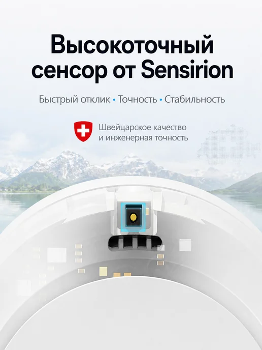 QingPing Метеостанция Bluetooth датчик температуры и влажности, белый, фото 2