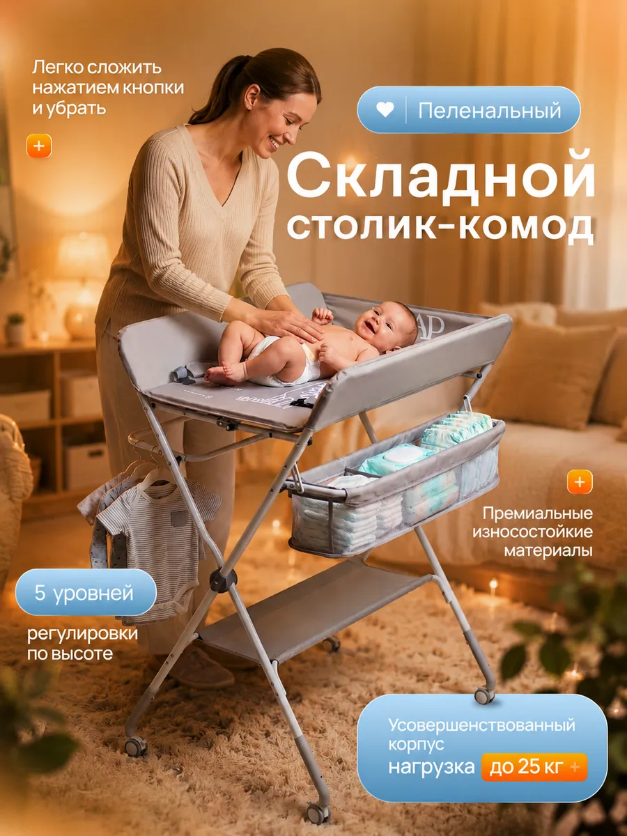 Пеленальный комод для новорожденных пеленальный столик