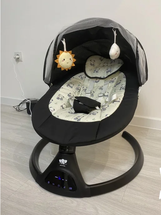 Good Baby Электрокачели для новорожденных goodbaby, электрошезлонг, черный