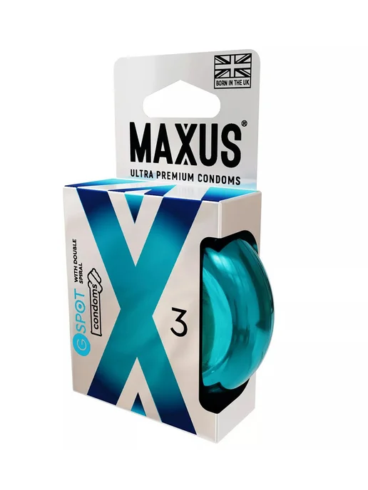 Maxus Презервативы G spot с двойной спиралью - 3 шт, 3 шт, фото 3