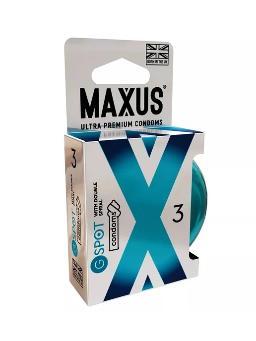 Maxus Презервативы G spot с двойной спиралью - 3 шт, 3 шт, фото 4