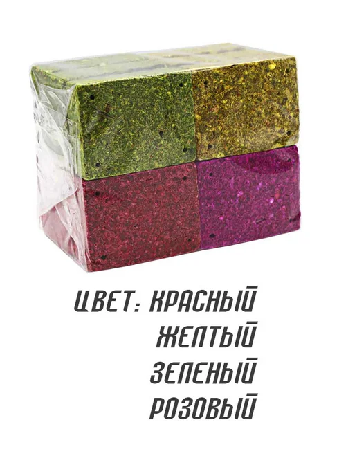 Lion Baits Флюро жмых макуха микс 12 брусков Торех, 12 шт, фото 3