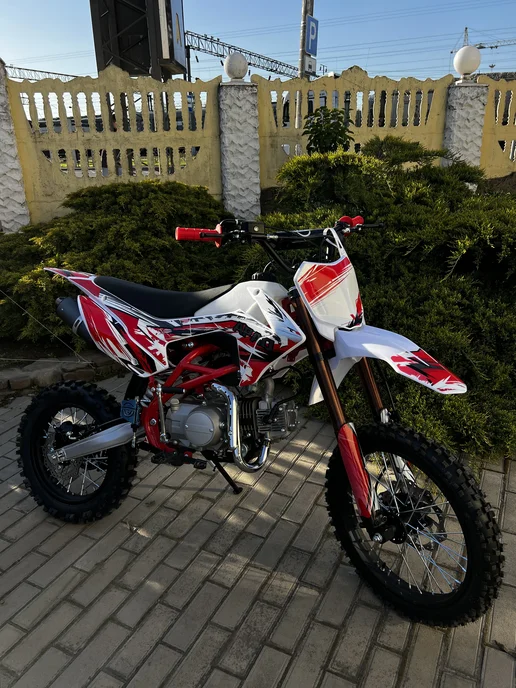 promax Питбайк EX-MOTO APAQ 125 PRO 17 14, белый, фото 2