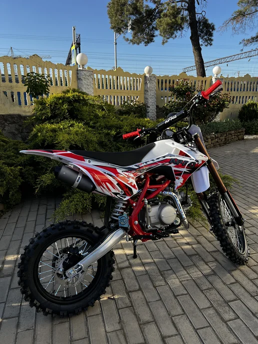 promax Питбайк EX-MOTO APAQ 125 PRO 17 14, белый, фото 7