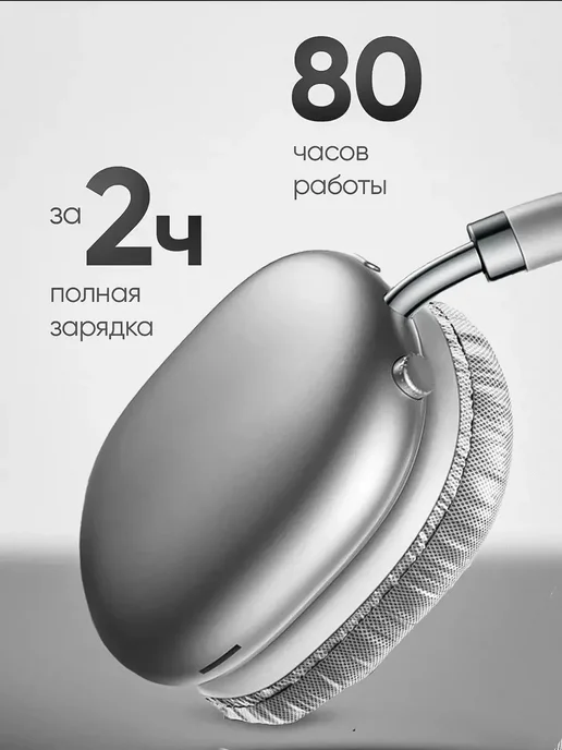 ACORPARX Наушники беспроводные большие с микрофоном, серый, фото 3