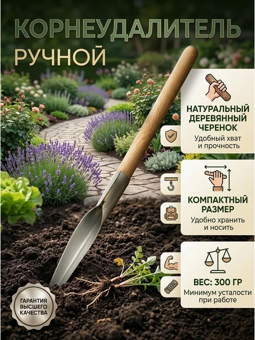 корнеудалитель оцинкованный, серый, фото 2