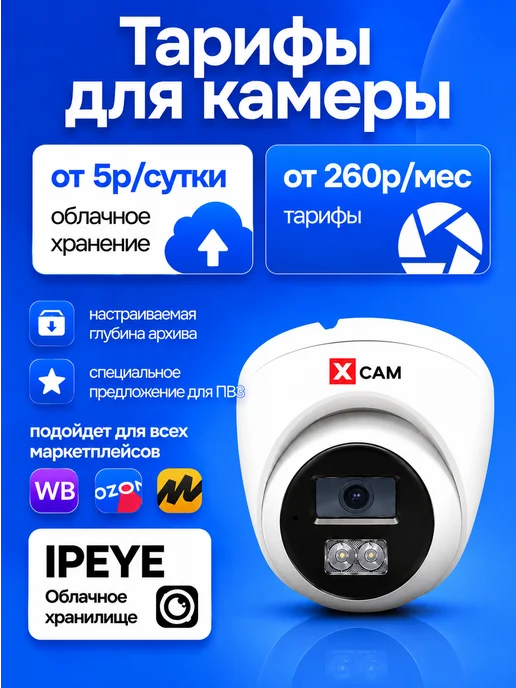 X-CAM Камера видеонаблюдения 3 шт для ПВЗ с облаком IPEYE и PoE, 4 шт, фото 7