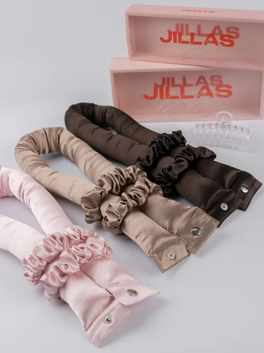 jillas Бигуди для локонов XL basic с мягким наполнителем, коричневый, фото 5