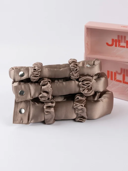 jillas Бигуди для локонов XL basic с мягким наполнителем, коричневый, фото 6