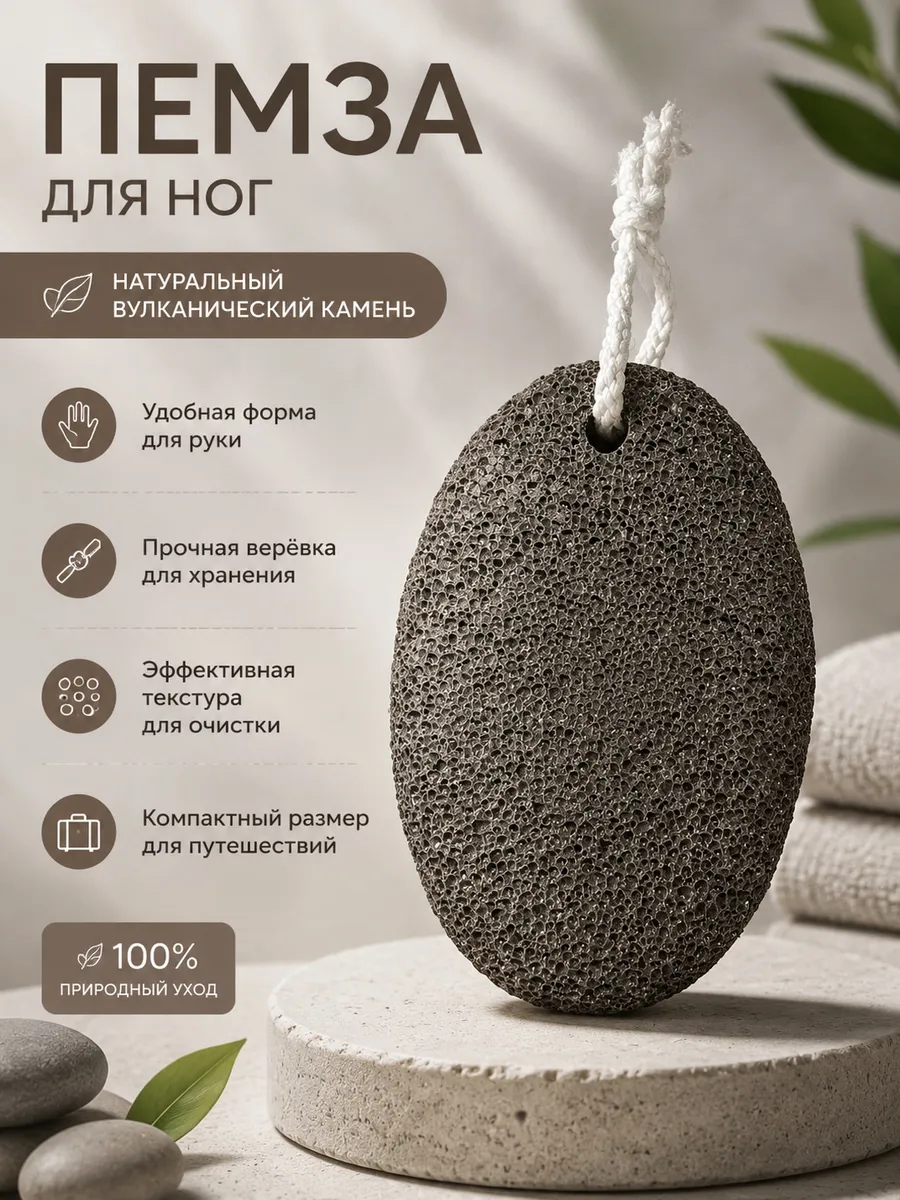 Пемза вулканическая для ног