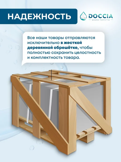 DOCCIA Душевое ограждение Quadro 90*90 профиль золото, 90x90, фото 4