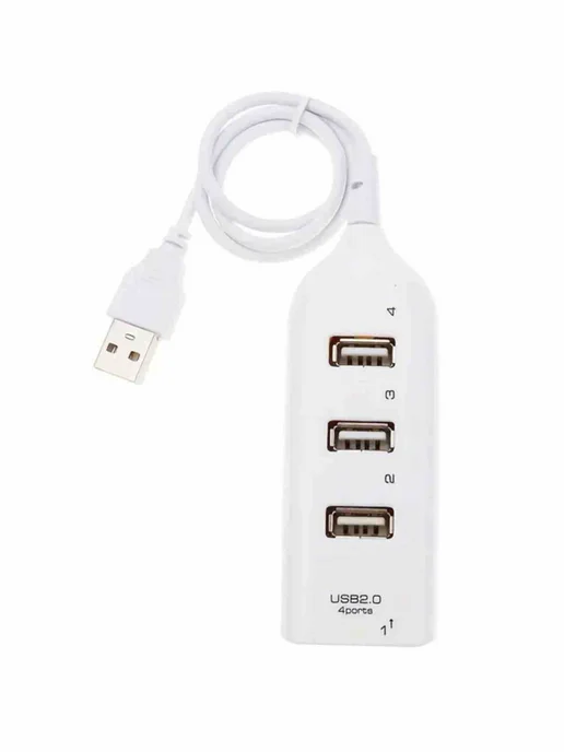 Разветвитель usb hub, белый, фото 2