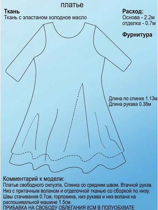Sarah Morenberg Выкройка платья бохо больших размеров 50-66, вариант, фото 5