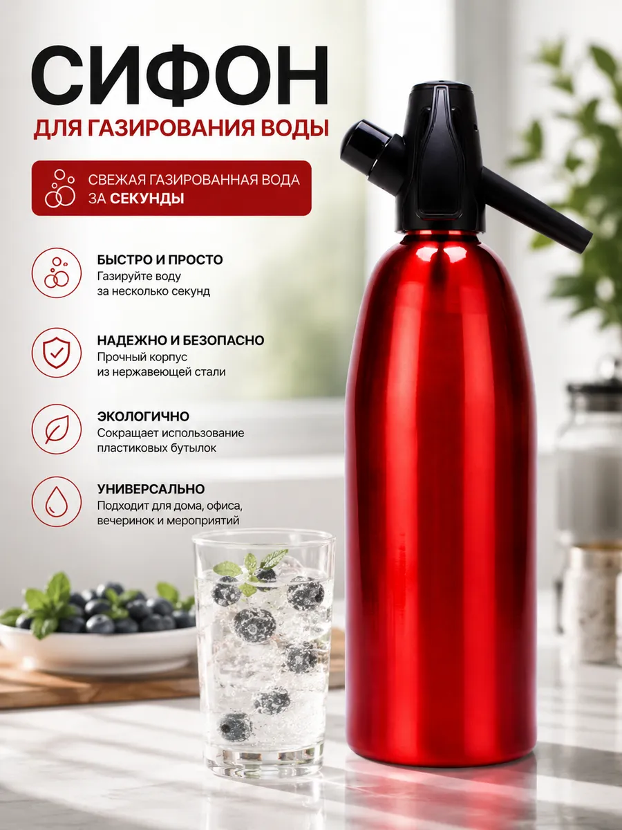 Сифон для газирования воды