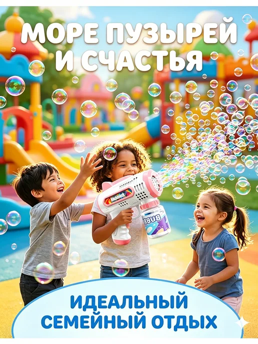 мыльные пузыри, розовый, фото 2