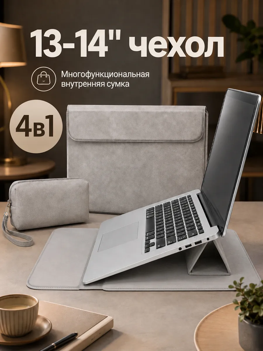 Чехол для ноутбука 13–14 MacBook Air 13 Pro 14