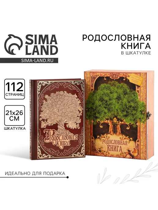 -Мир Игр- Родословная книга Древо жизни в шкатулке 20х26 см, 20x26 см