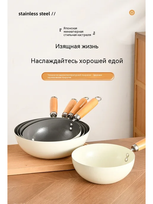 Сковорода для жарки 20cm без крышки, вариант, фото 10