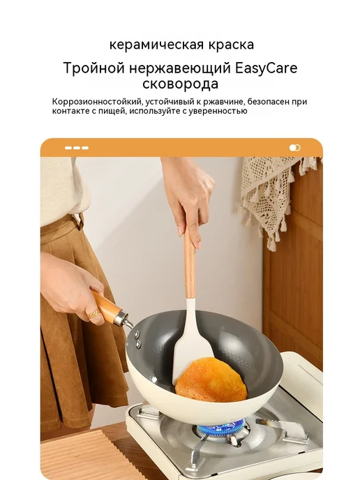 Сковорода для жарки 20cm без крышки, вариант, фото 11