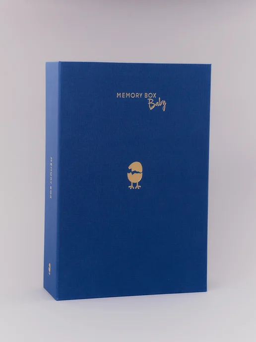 Memory Box Подарочный бокс для новорожденного, на выписку, на рождение, синий, фото 3