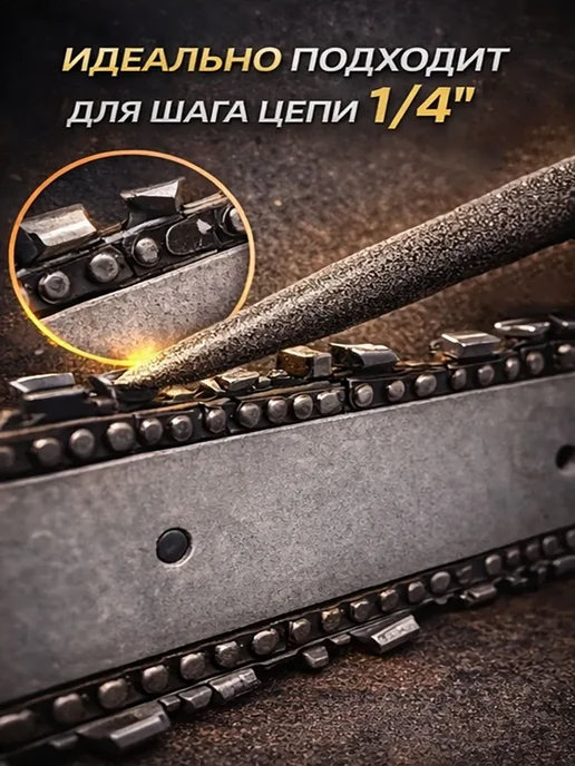 Напильник круглый 3.2 мм 1 4' PM3 (для аккумуляторных пил), вариант, фото 4