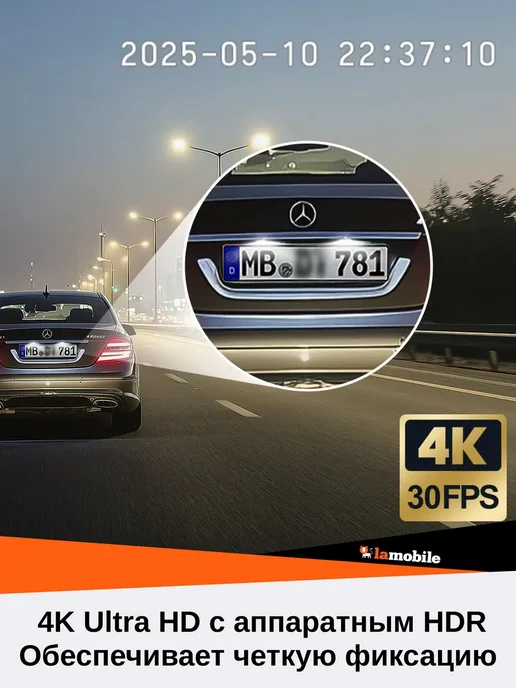 70MAI Видеорегистратор Dash Cam 4K A800SE 4G Русская версия, 4 г, фото 3