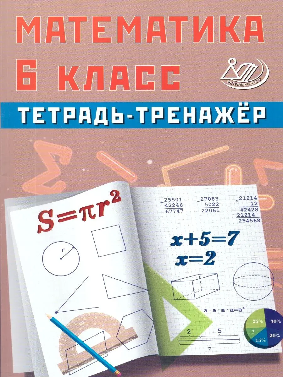 Интеллект Математика Тетрадь-тренажер 6 класс