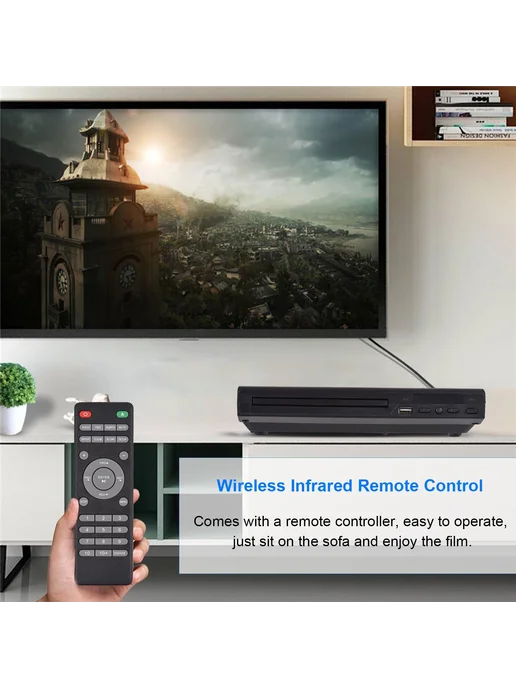 720P DVD-плеер 225 с выходами USB и AV, вариант, фото 3
