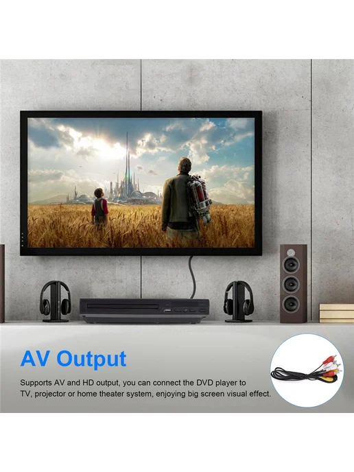 720P DVD-плеер 225 с выходами USB и AV, вариант, фото 8
