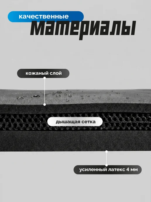 Вратарские перчатки футбольные детские, синий, фото 2