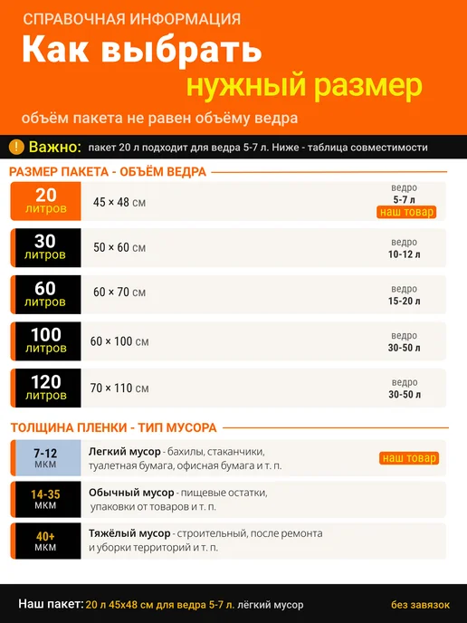 Мешки для мусора 20 л, 3 рулона, фиолетовый 7 мкм, 20 л, фото 7