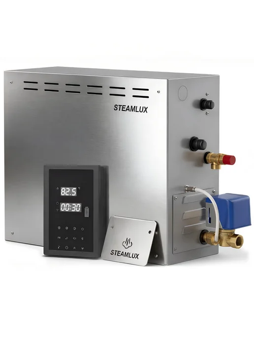 STEAMLUX Парогенератор PREMIUM WI-FI 3 кВт для бани хамама, 15 кВт