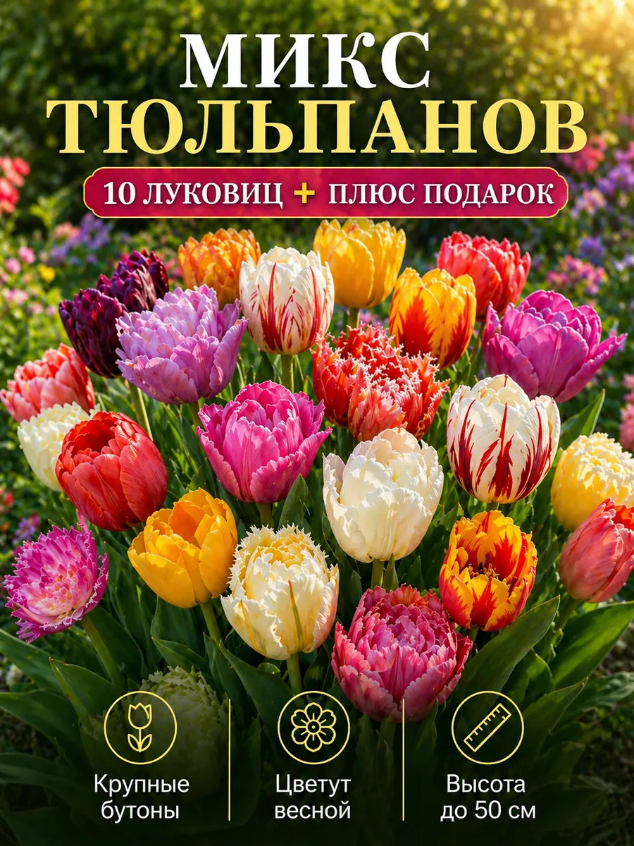 Микс луковиц тюльпанов