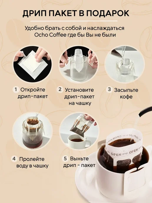 OChO.COFFEE Кофе молотый ароматизированный Сливочный пломбир 250 г, 250 г, фото 8
