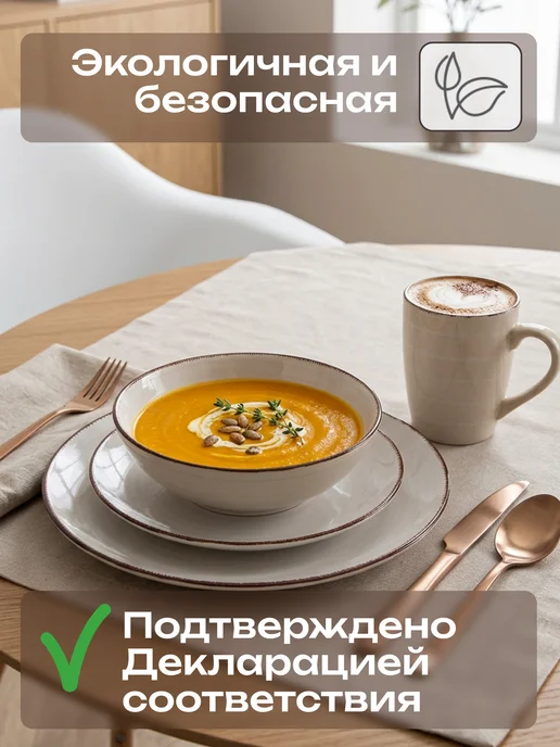 Elrington Набор посуды столовой на 4 персоны с кружками, 16 шт, фото 4