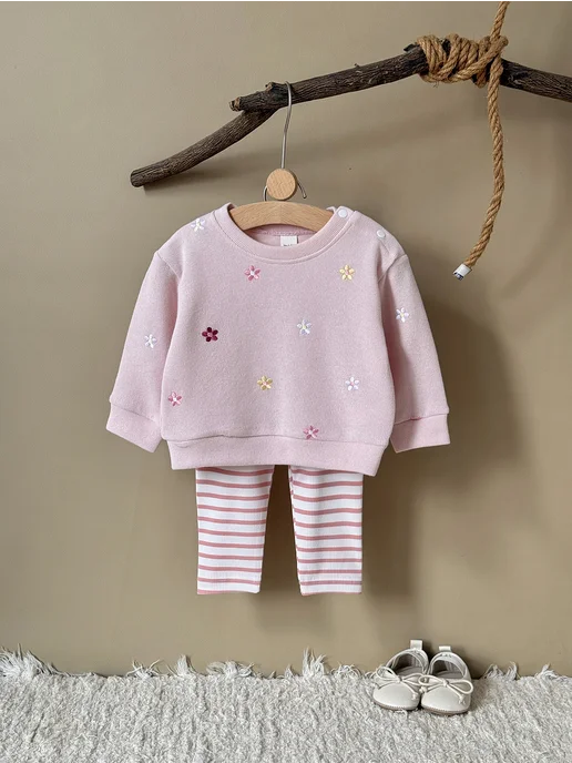 FMPDC baby Костюм для девочки, розовый, фото 3