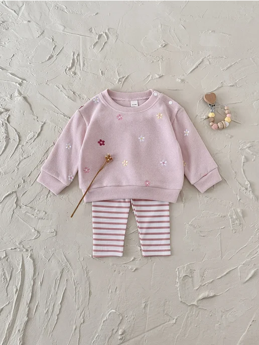 FMPDC baby Костюм для девочки, розовый, фото 5