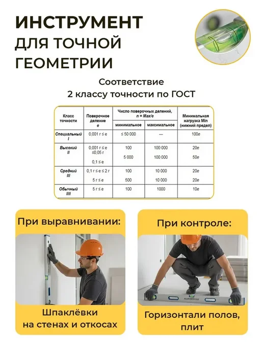 Правило строительное с уровнем и ручками 2,5 м "Elite", 2,5 м, фото 3