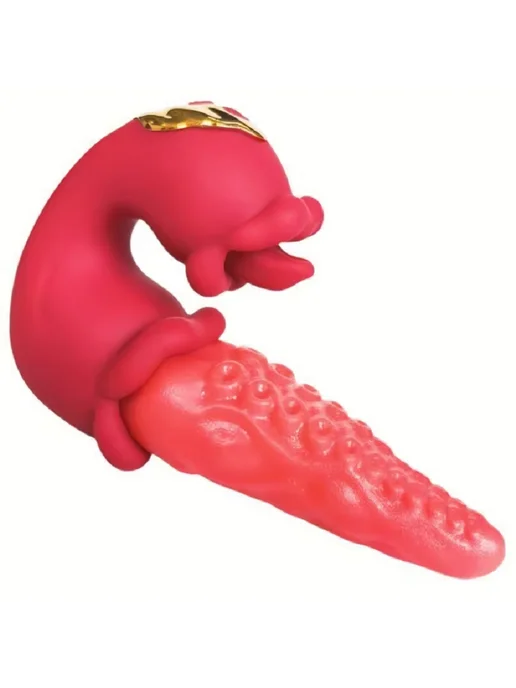 nv toys Вибратор стимулятор клитора язычок, красный, фото 2