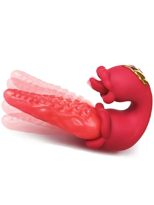 nv toys Вибратор стимулятор клитора язычок, красный, фото 4