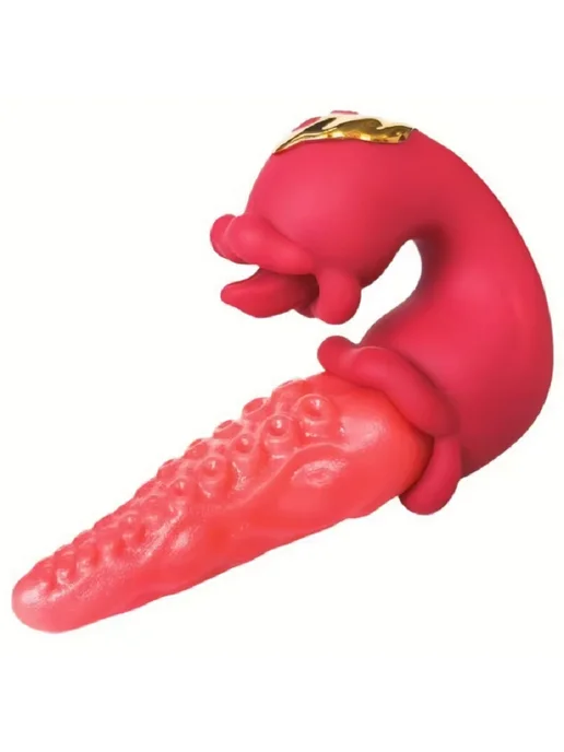 nv toys Вибратор стимулятор клитора язычок, красный, фото 6