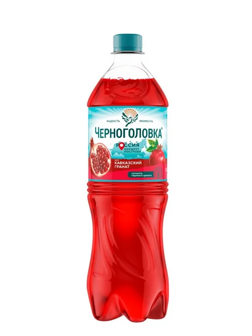 Черноголовка Лимонад "Кавказский гранат" газированный 1,5 л х 6 шт, 1 л, 12 шт, фото 2