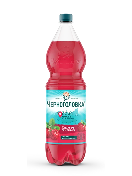 Черноголовка Лимонад "Алтайская земляника" газированный 1,5 л х 6 шт, 1,5 л, 6 шт, фото 2