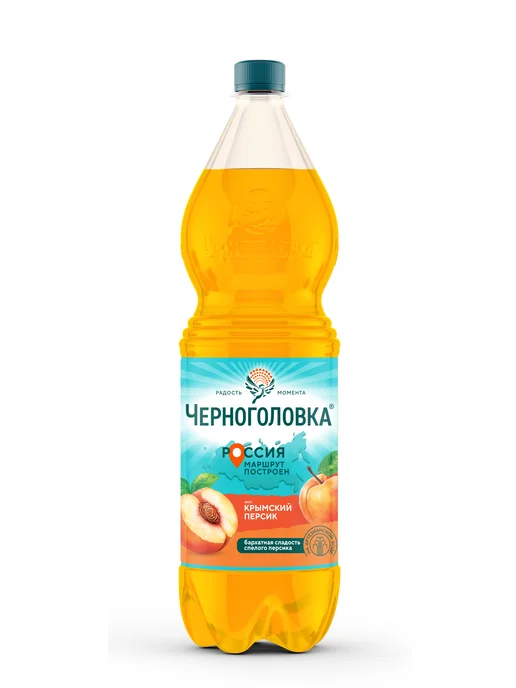 Черноголовка Лимонад "Крымский персик" газированный 1,5 л х 6 шт, 1,5 л, 6 шт, фото 2