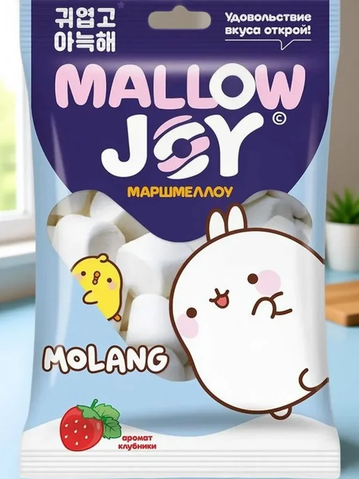 Конфитрейд Маршмеллоу во флоупаке Molang Mallow Joy, 2 шт по 100г, 2 шт, 100 г, фото 3