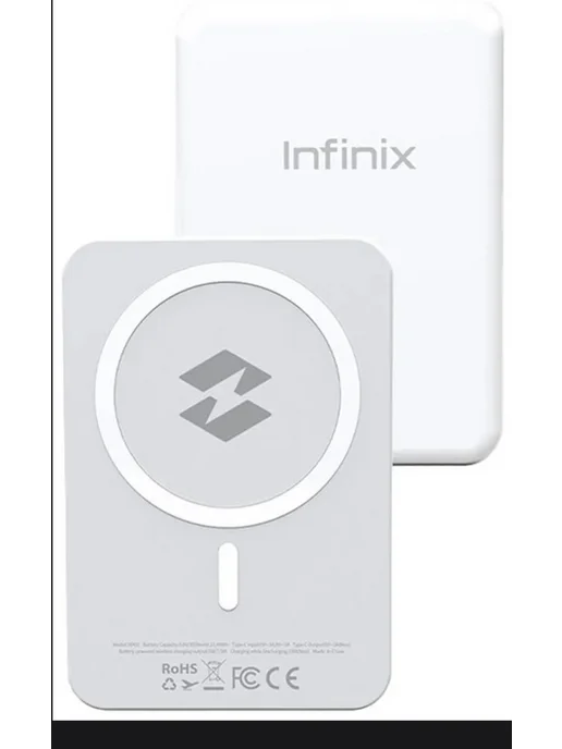 Infinix Power Bank беспроводной Пауэрбанк XP03, белый, фото 5