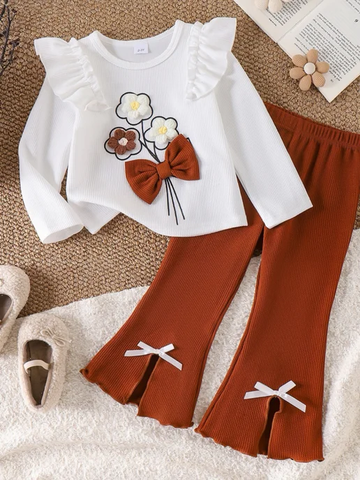 VANLAKIDS Костюм нарядный для малышки, белый, фото 2